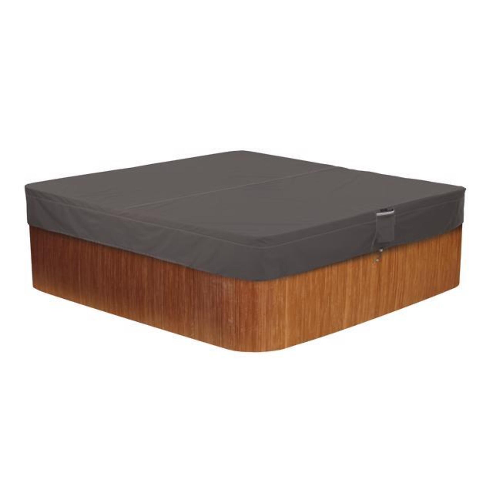 Classic Accessories Ravenna Square Hot Tub Cover, M, Brown, Polyester, Model# 55-885-035101-EC
